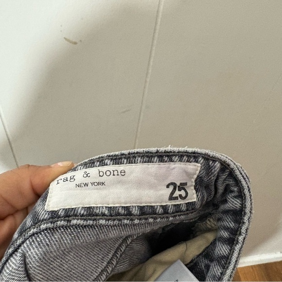 Rag and Bone Jeans Womens Drew Low Rise Boyfriend Denim Stretch Gray Size 25 - Picture 8 of 9
